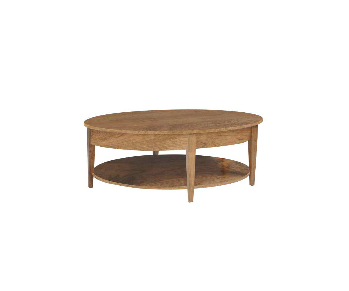 Woodland Shaker Oval Coffee Table Custom Woodcraft
